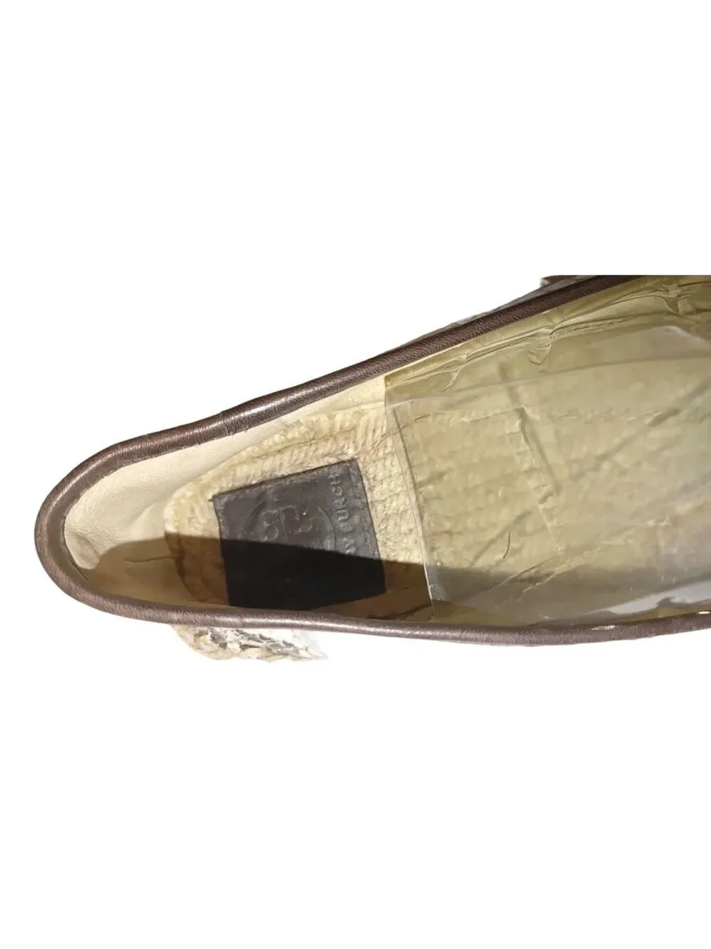 Tory Burch Ines Platform Espadrille Snakeskin Leather Size 10M